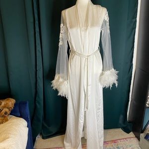 Feather Bridal Robe